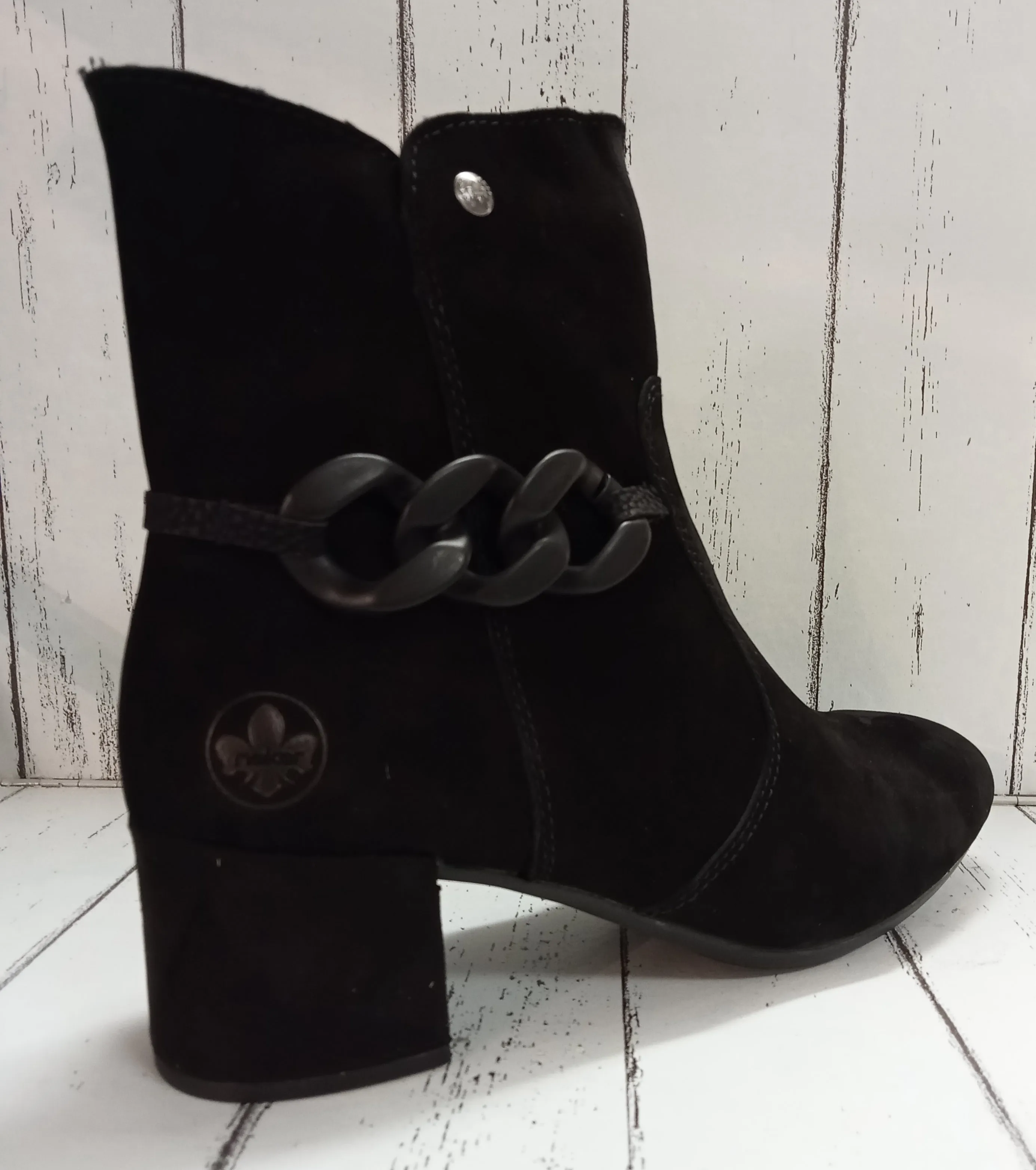 RIEKER - 70253-00 - HEELED ANKLE BOOT - Black