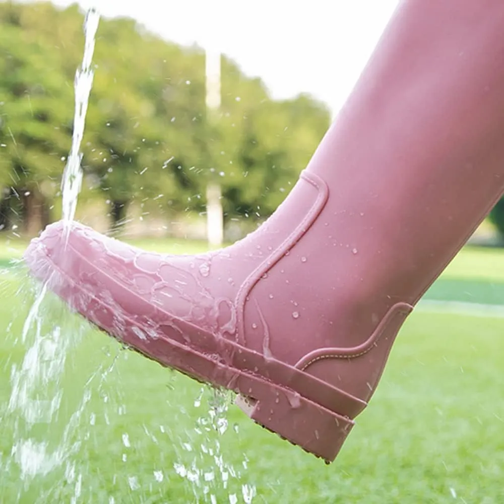 Rojeam Women's Rain Boots Waterproof Garden Shoes Rain Shoes