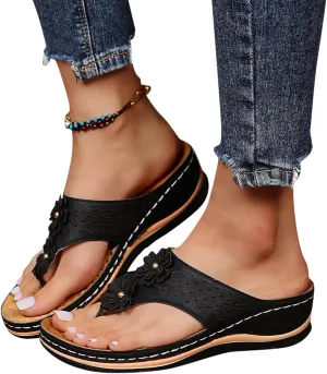 Sandals for Women Dressy Summer, Sandals with Arch Support Soft Orthotic Sandals Plantar Fasciitis Orthotic Flip Flop
