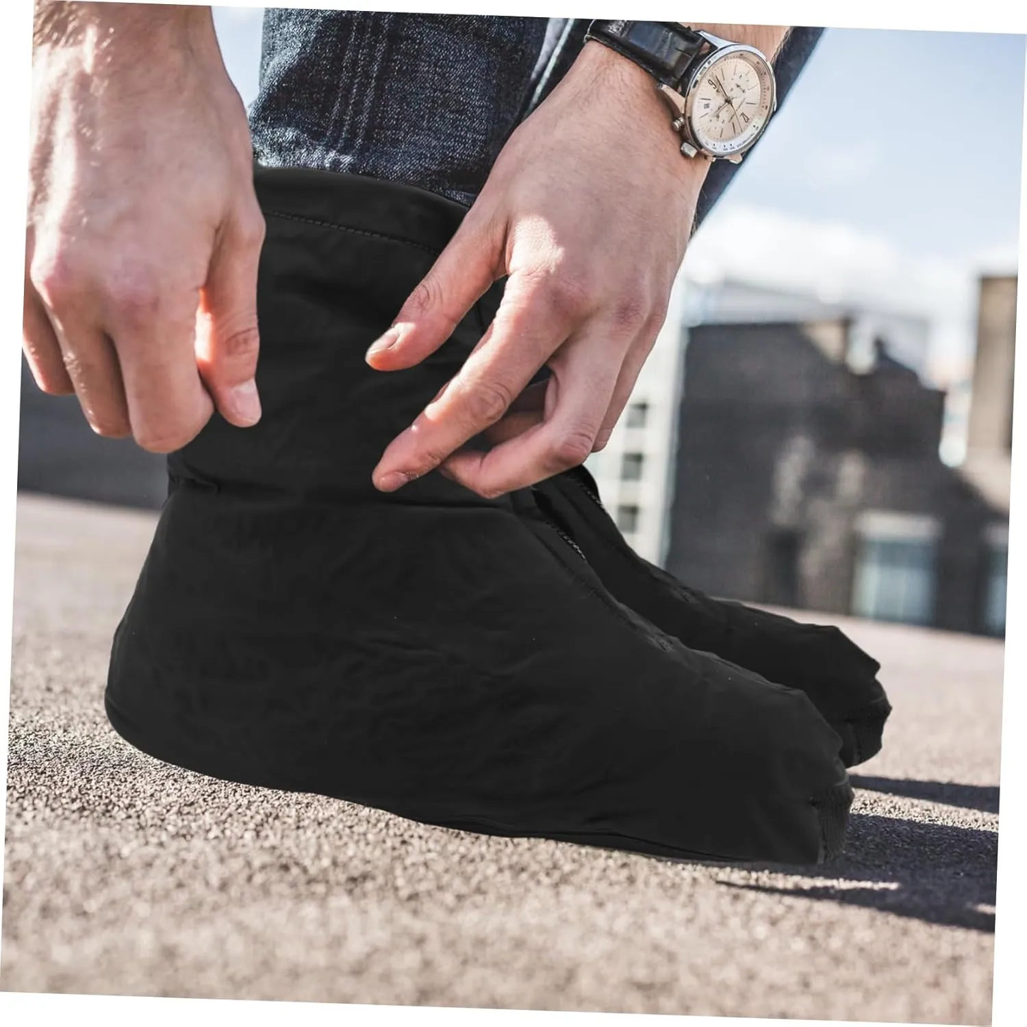 Shoe Cover Mens Rain Shoes Galoshes for Men Waterproof Outdoor Rain Boot Clear Rain Shoes Classic Rain