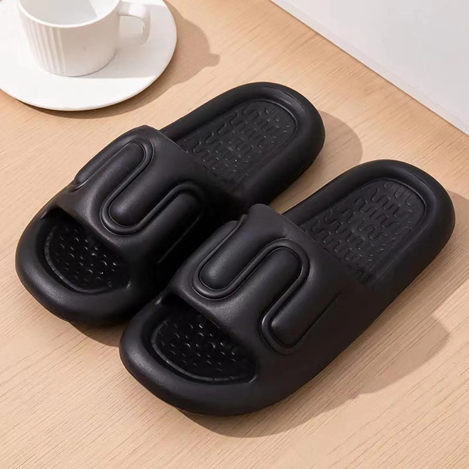 Shower Shoes for Women Non Slip Quick Drying Shower Slides Soft Soled Slides Cloud Slippers for Women