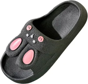 Shower Slides for Women Non Slip Indoor Home Bedroom Pool Slides Beach Sandals Pillow Slippers for Women