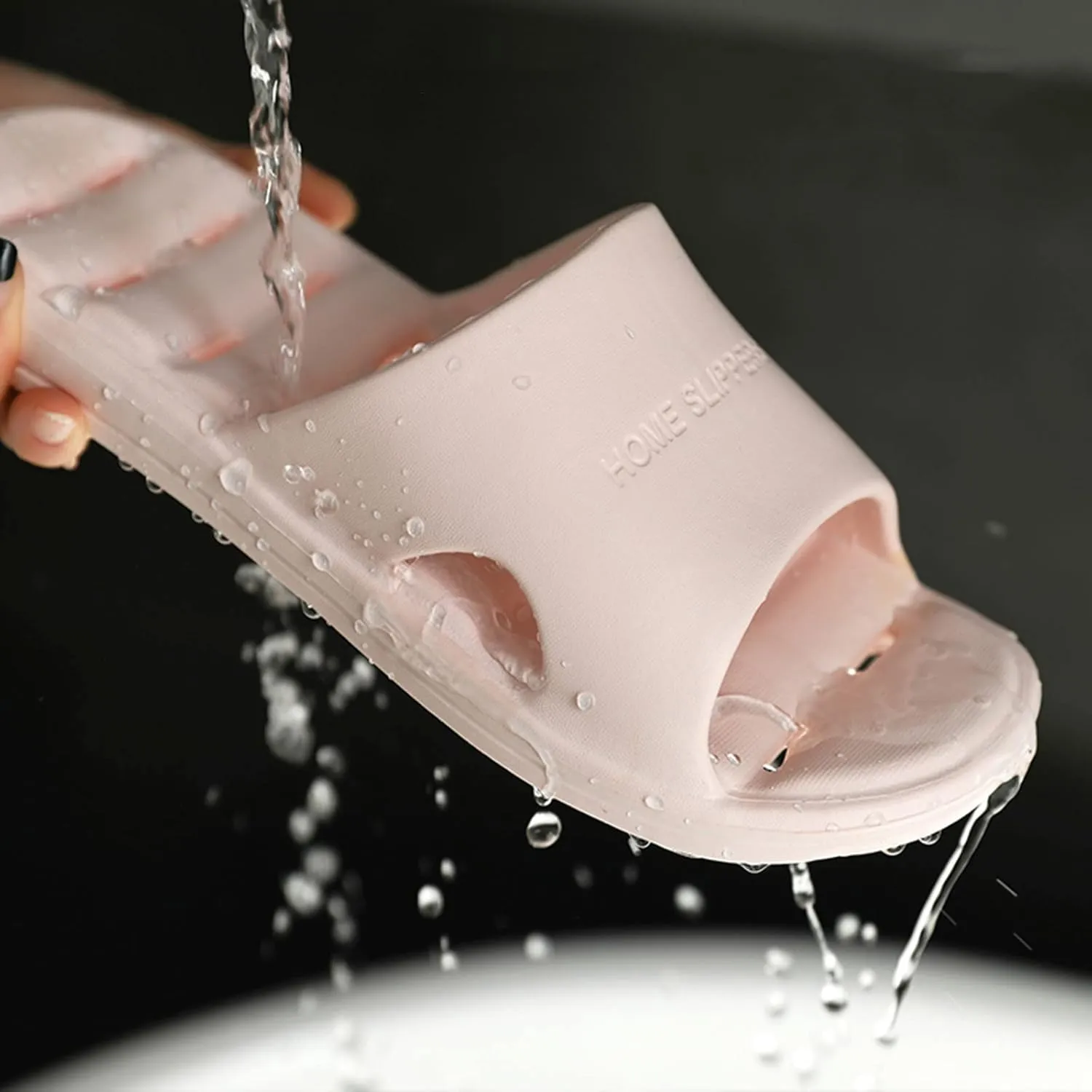 Shower Slippers for Men Shower Slides Men Shoes Quick Drying Sandals Indoor and Outdoor Indoor Home Beach Non Slip Sandal House Slides Ultra Comfort Non Slip Sandals and Outdoor Men's Athletic