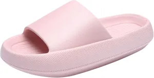 Showers Sandals Mens Pillow Slippers Womens Shower Shoes Indoor Slipper Shower Slides Comfort Lightweight Open Toe