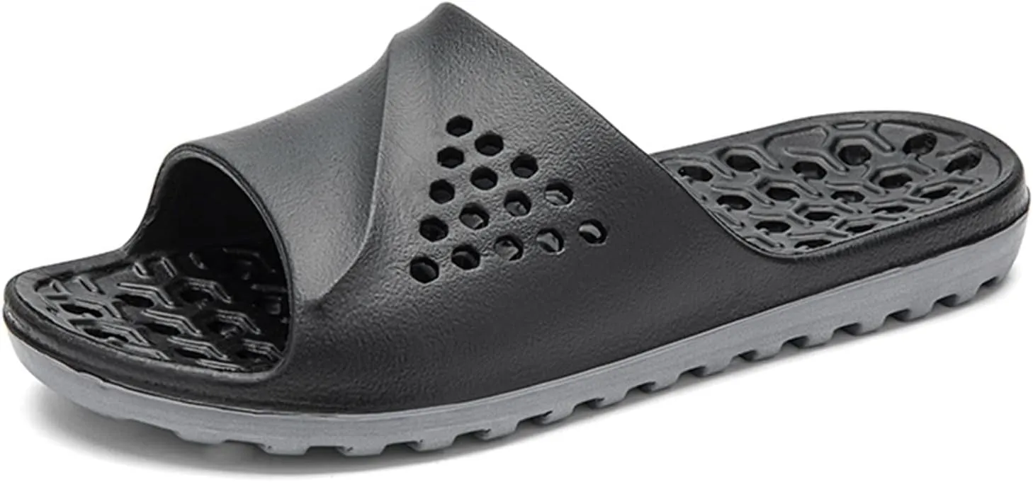 Slides for Men Slides for Women Bathroom Slippers Men Womens Ultra Comfort Lightweight Beach Slippers