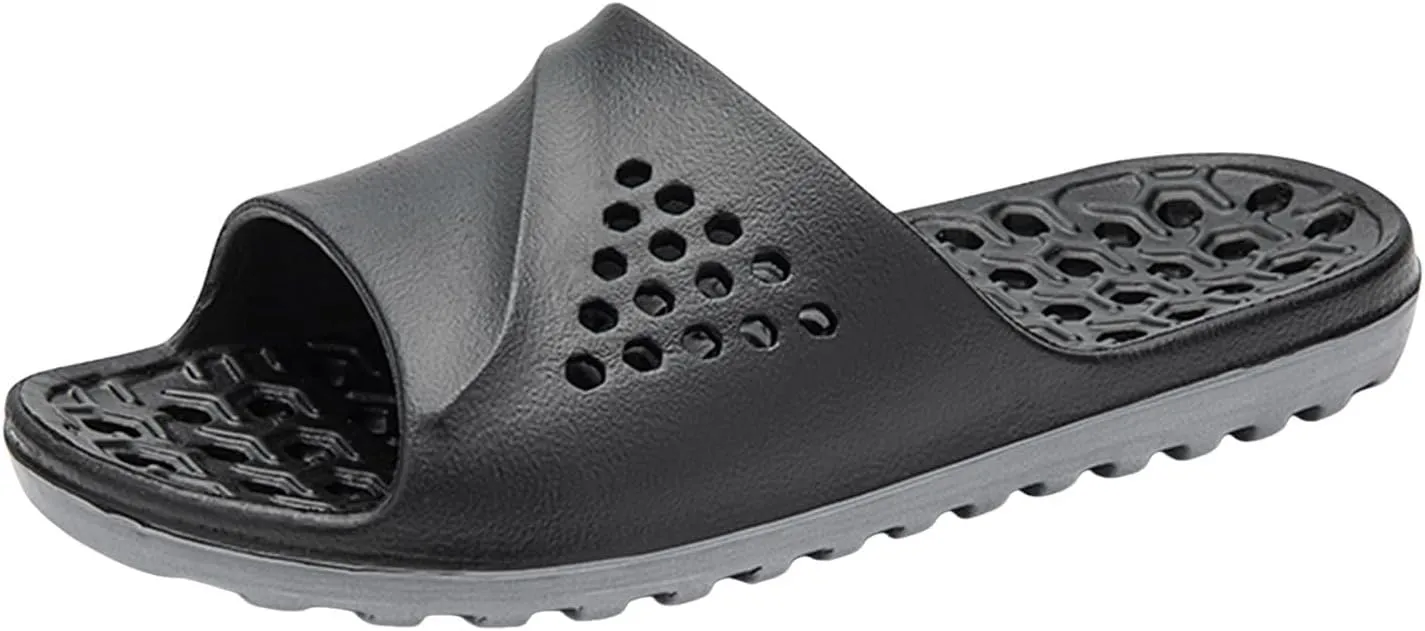 Slides for Men Slides for Women Bathroom Slippers Men Womens Ultra Comfort Lightweight Beach Slippers