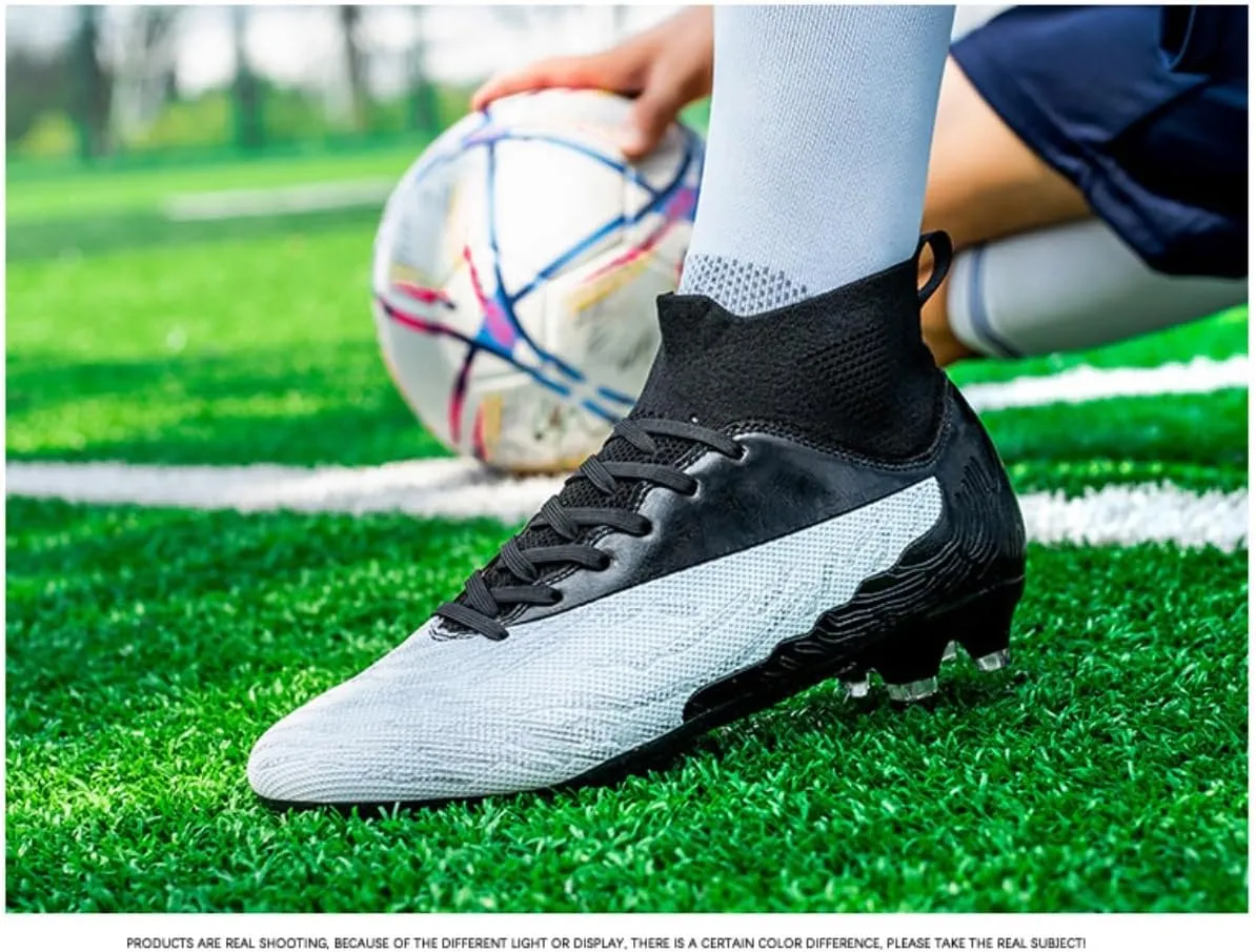 Soccer Cleats for Men Women & Big Boys - Indoor Outdoor AG/FG, TF, Training Shoes - Unisex-Adult Lightweight Football Cleats