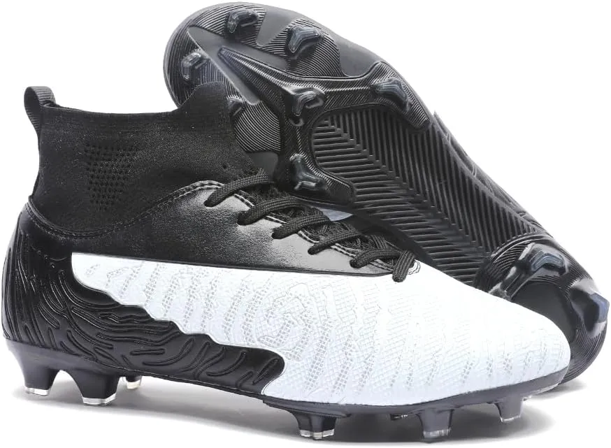 Soccer Cleats for Men Women & Big Boys - Indoor Outdoor AG/FG, TF, Training Shoes - Unisex-Adult Lightweight Football Cleats