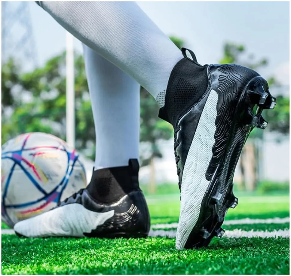 Soccer Cleats for Men Women & Big Boys - Indoor Outdoor AG/FG, TF, Training Shoes - Unisex-Adult Lightweight Football Cleats