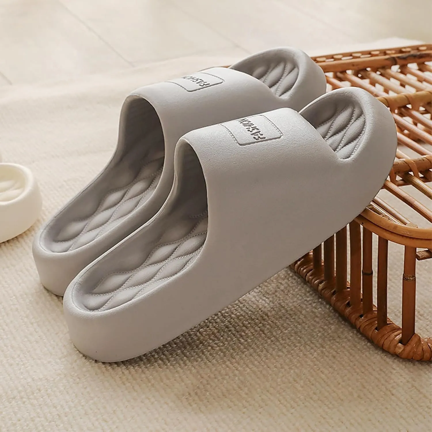 Summer Cloud Slides for Women and Men Soft Cloud Slippers Slides Easy Clean Thick Sole Non Slip Womens