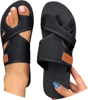 Summer Sandals for Women 2025 Extra Wide Beach Breathable Comfortable Solid Mesh Hollow Slide Sandls Orthopedic Shoes