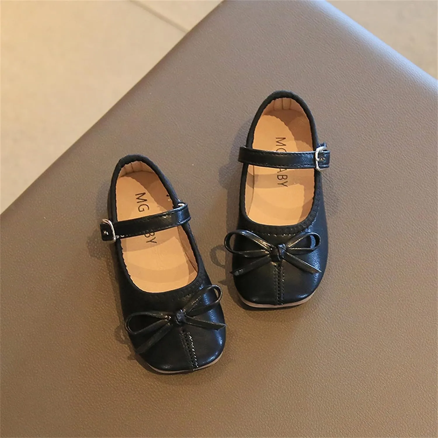 Toddler Dress Shoes Bowknot Mary Jane Shoes Girls Ballet Flat?? for Kids Wedding Par??y Big Kids Girls Size 6 Boots