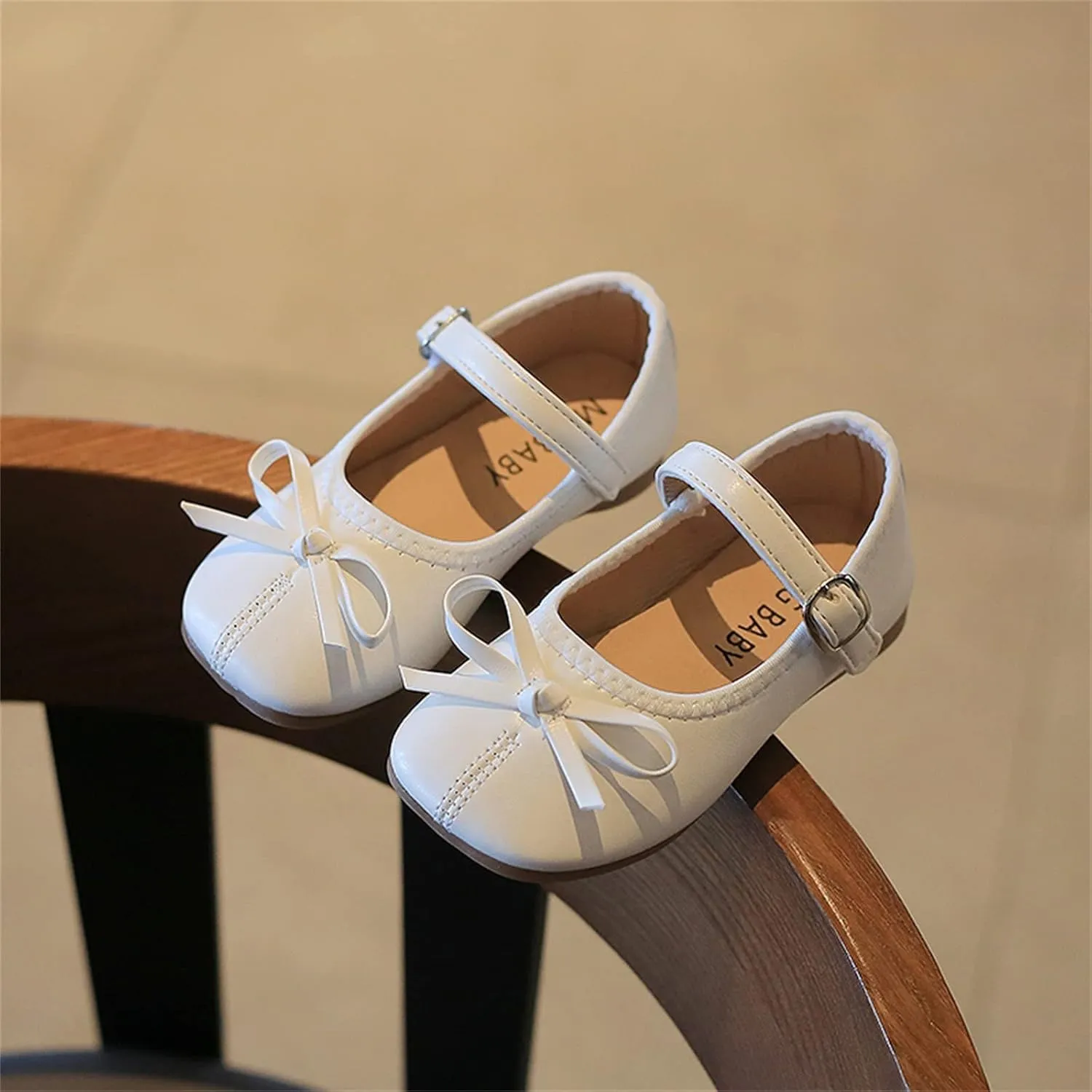 Toddler Dress Shoes Bowknot Mary Jane Shoes Girls Ballet Flat?? for Kids Wedding Par??y Big Kids Girls Size 6 Boots