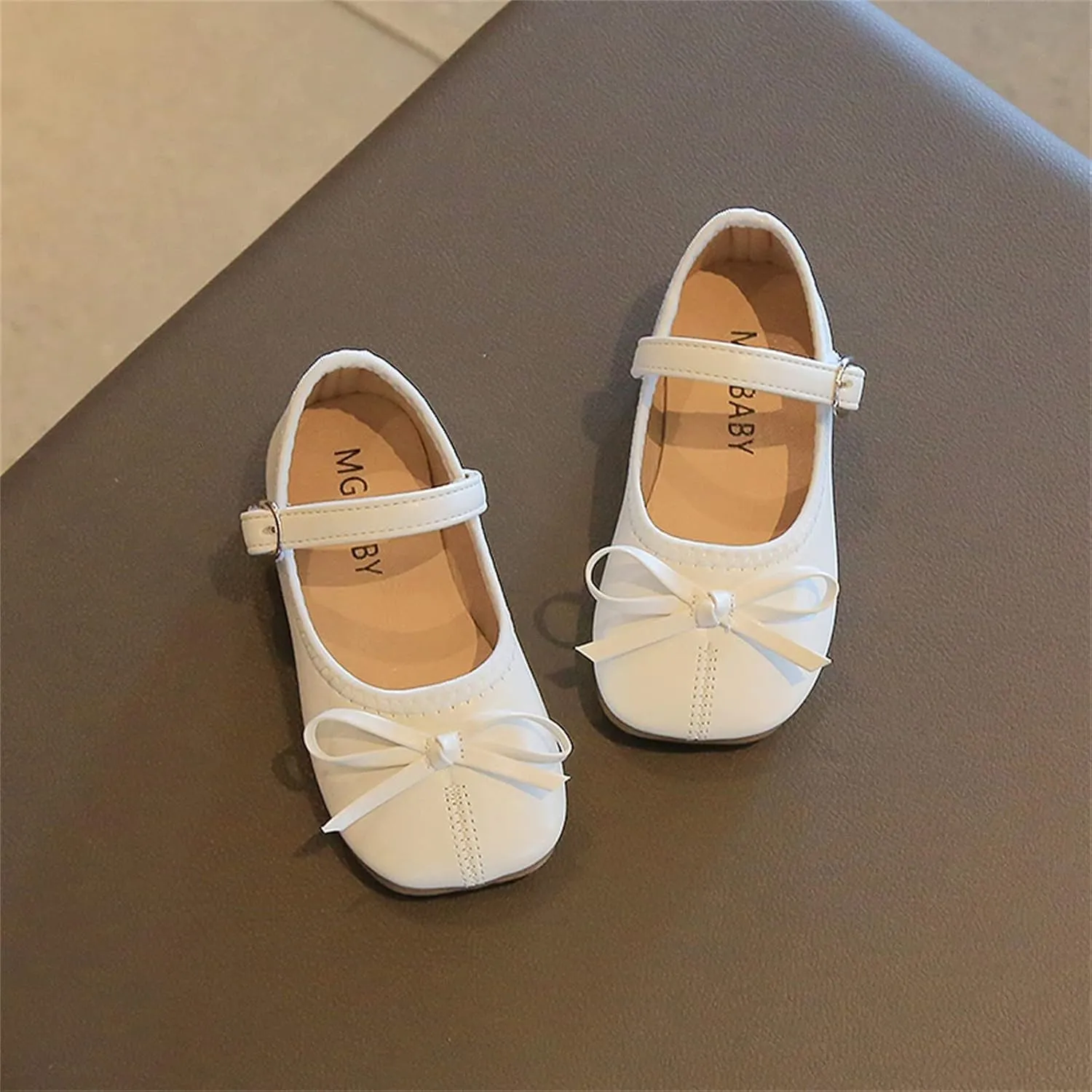 Toddler Dress Shoes Bowknot Mary Jane Shoes Girls Ballet Flat?? for Kids Wedding Par??y Big Kids Girls Size 6 Boots