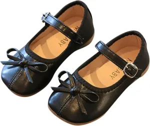 Toddler Dress Shoes Bowknot Mary Jane Shoes Girls Ballet Flat?? for Kids Wedding Par??y Big Kids Girls Size 6 Boots