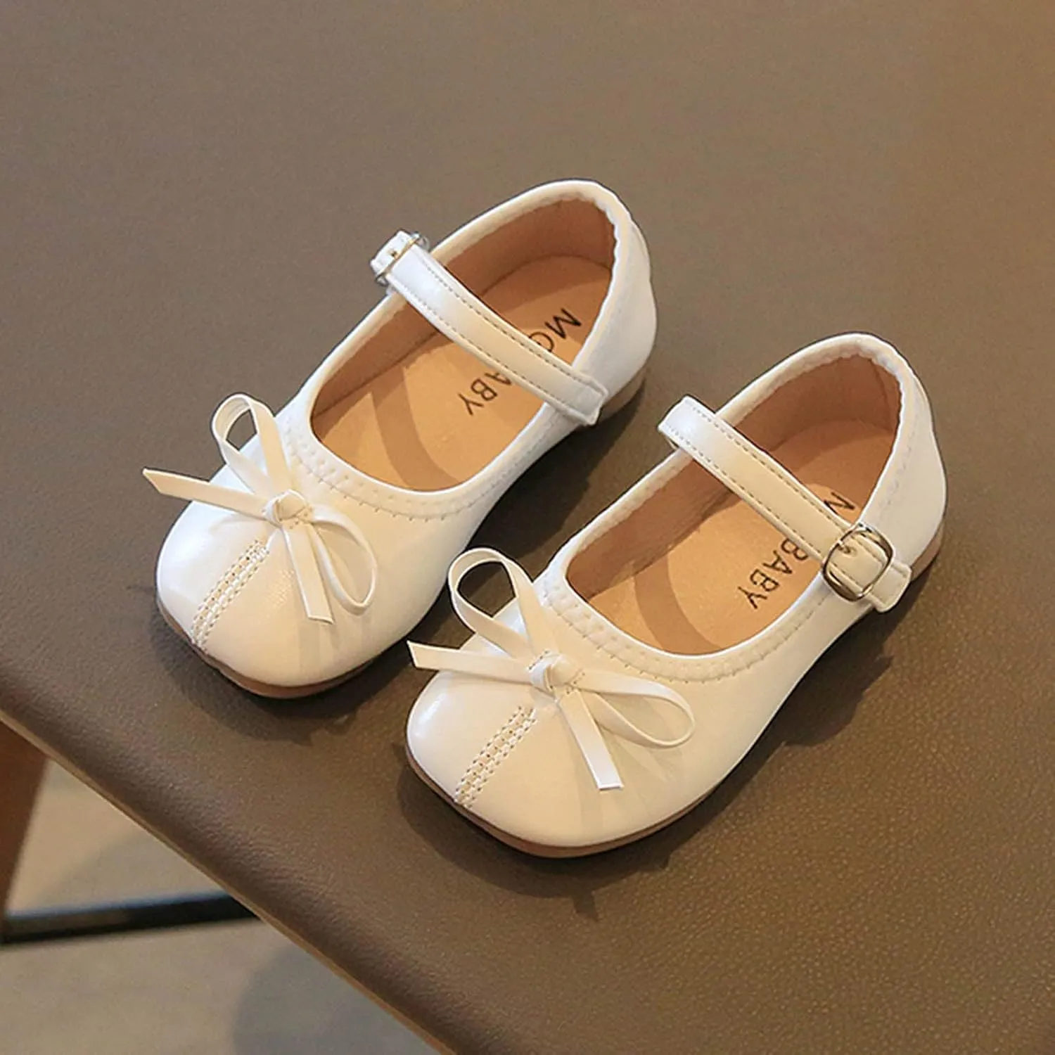 Toddler Dress Shoes Bowknot Mary Jane Shoes Girls Ballet Flat?? for Kids Wedding Par??y Big Kids Girls Size 6 Boots