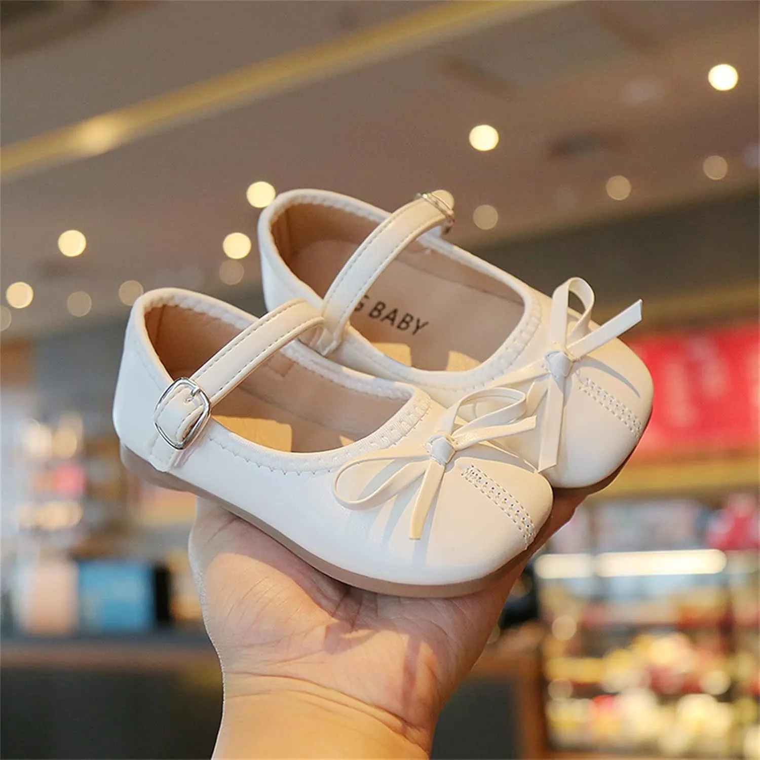 Toddler Dress Shoes Bowknot Mary Jane Shoes Girls Ballet Flat?? for Kids Wedding Par??y Big Kids Girls Size 6 Boots