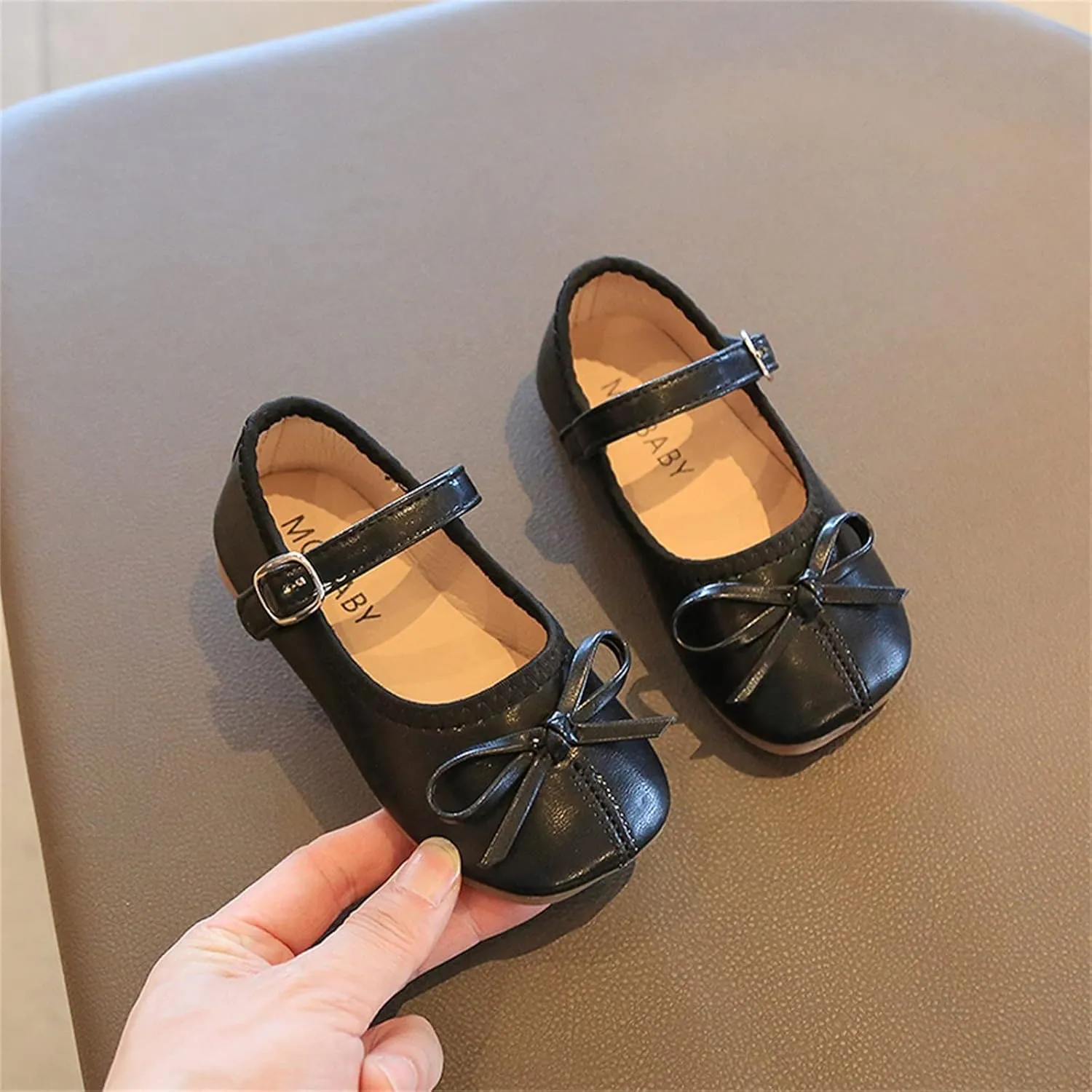Toddler Dress Shoes Bowknot Mary Jane Shoes Girls Ballet Flat?? for Kids Wedding Par??y Big Kids Girls Size 6 Boots