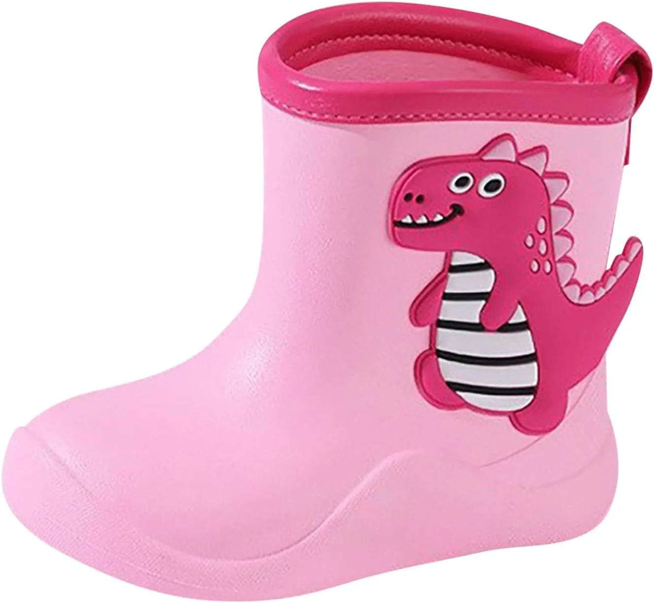 Toddler Kids Rain Boots Boys Girls Baby Cute Cartoon Dinosaur Print Rain Shoes Non Slip Rubber Snow Boots