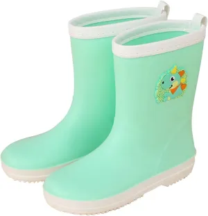 Toddler Kids Rain Boots Boys Girls Waterproof Rain Shoes Cute Cartoon Rainboots Mud Shoes for Water Baby Boy Boots