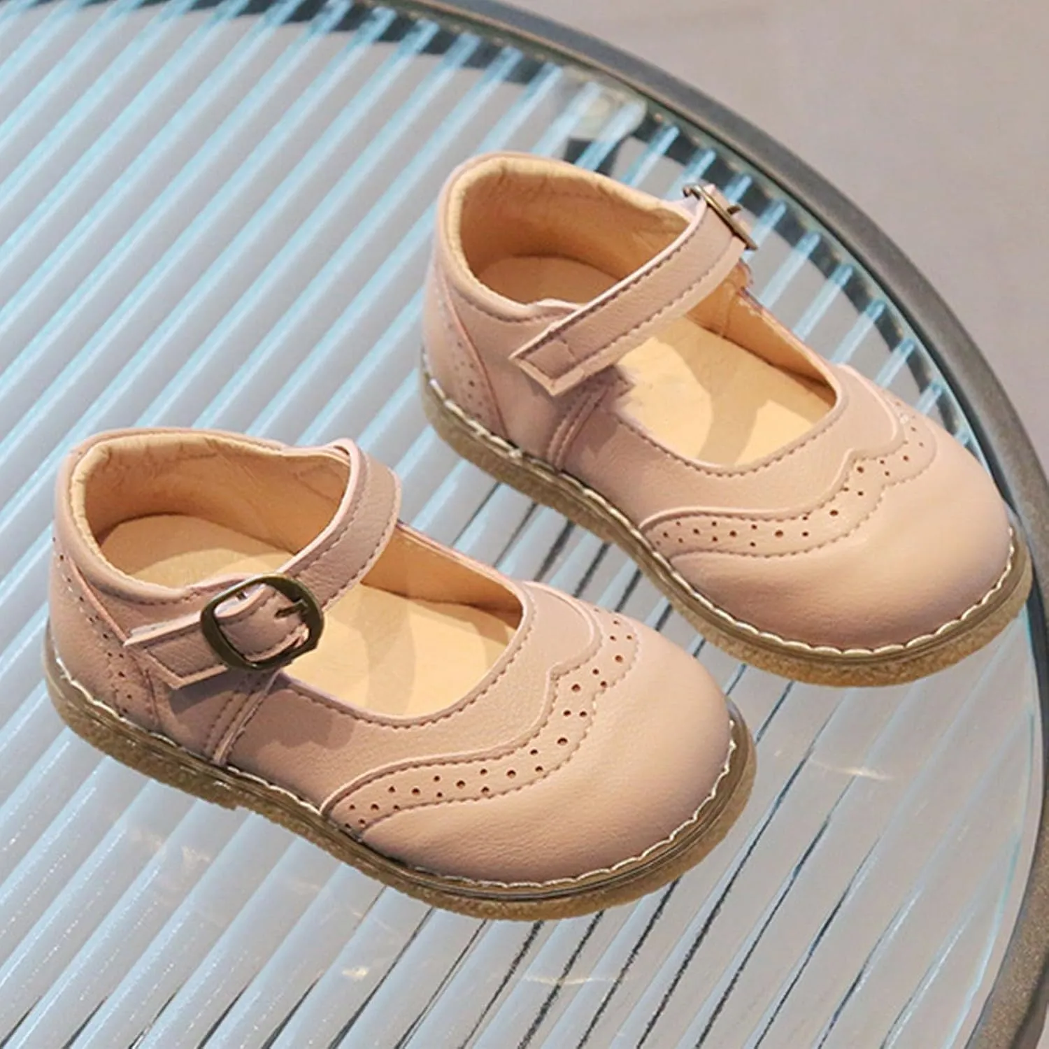 Toddler Little Girl Mary Jane Dress Shoes Ballet Flat?? for Par??y School ??niform ??xfords Bowknot Wedding Shoes