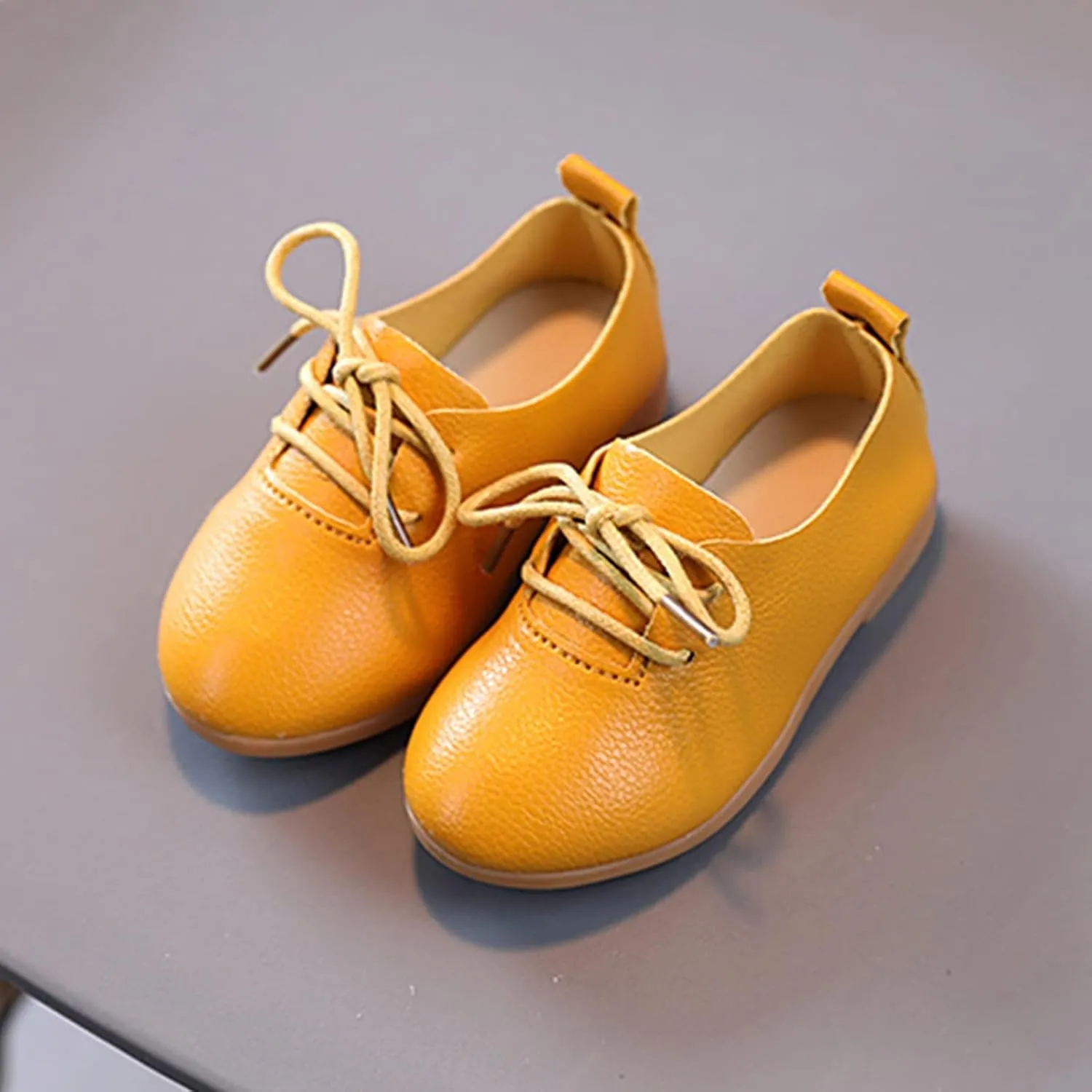 Toddler Little Girls Boys British Style Lace-Up Saddle Shoes Casual xfords Baptism School niform Loafer Shoes