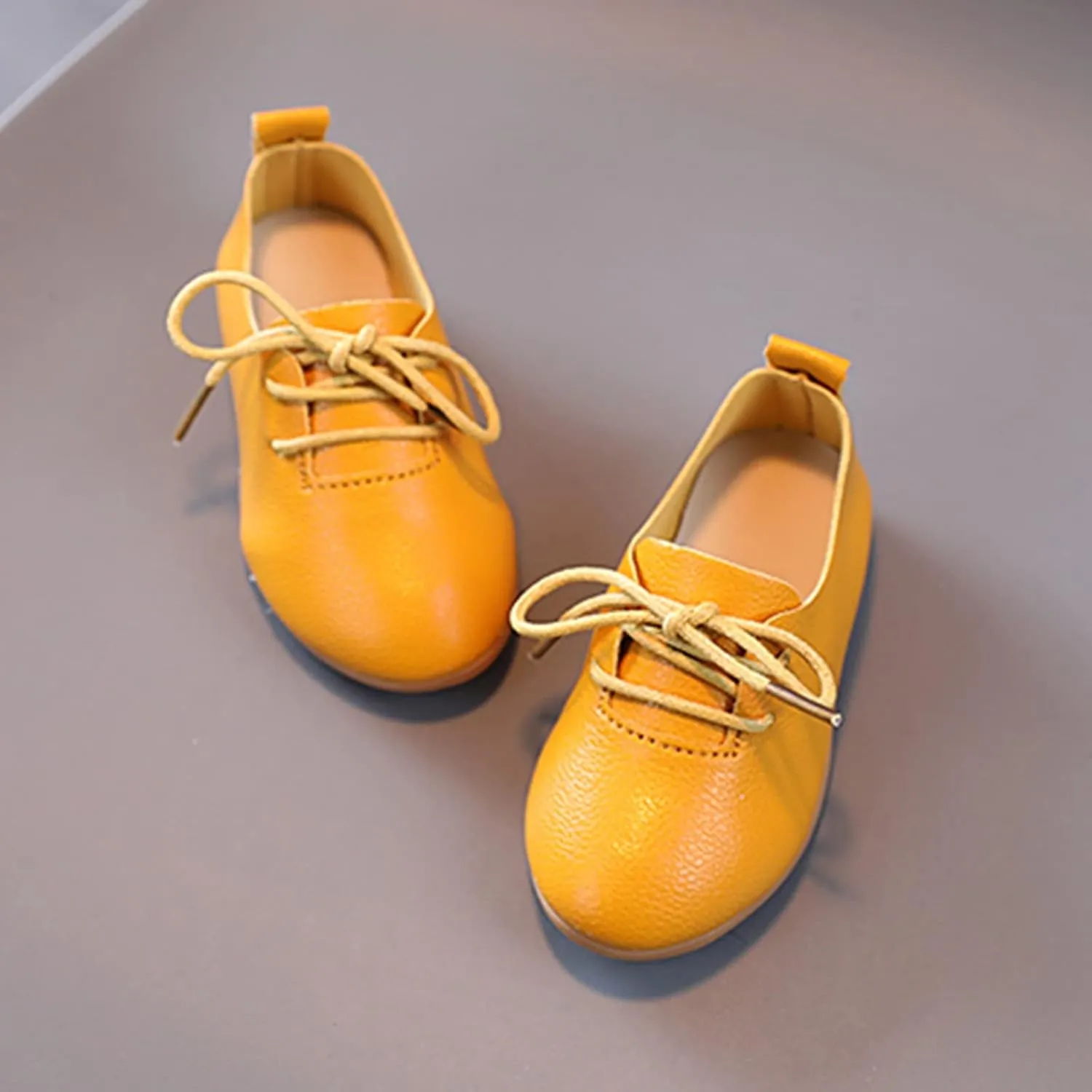 Toddler Little Girls Boys British Style Lace-Up Saddle Shoes Casual xfords Baptism School niform Loafer Shoes