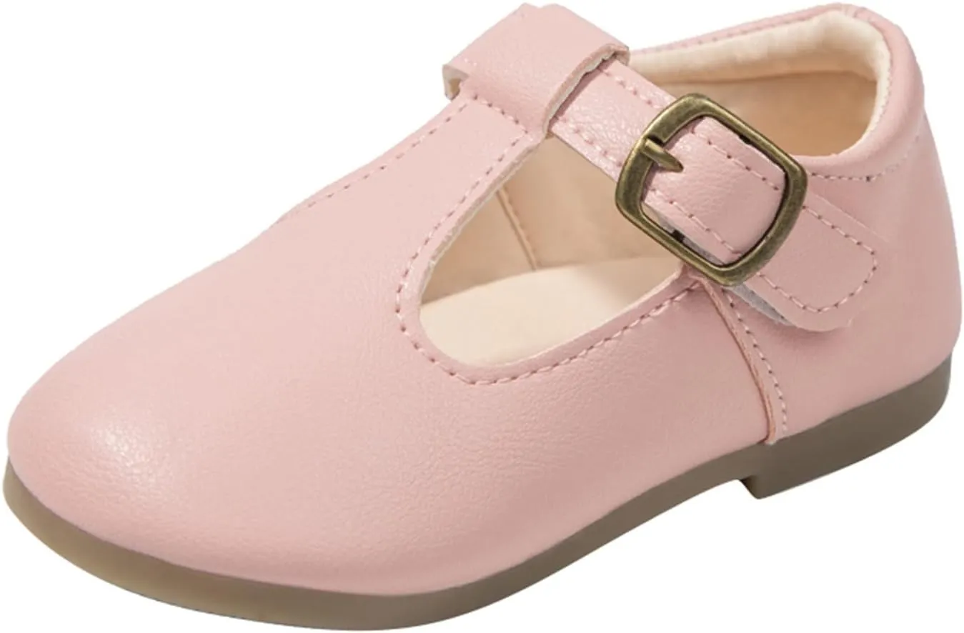 Toddler Little Girls Mary Jane Dress Shoes School Oxford for Girls Flat?? Wedding Part?? T-Strap Uniform Shoes