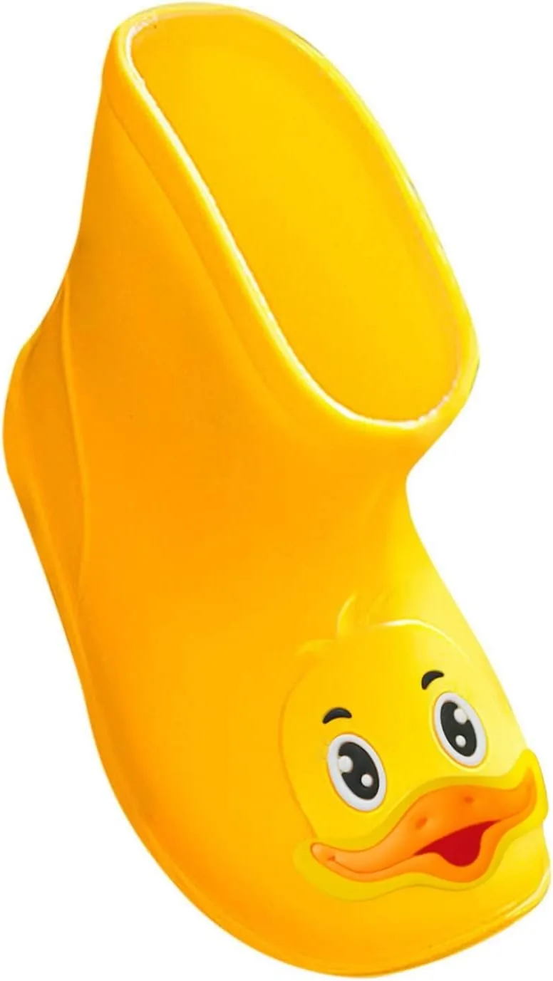 Toddler Rain Boots Cute Duck Rain Boots for Boys Girls Water Shoes Kids Short Boots Lightweight Infant Rain Shoes