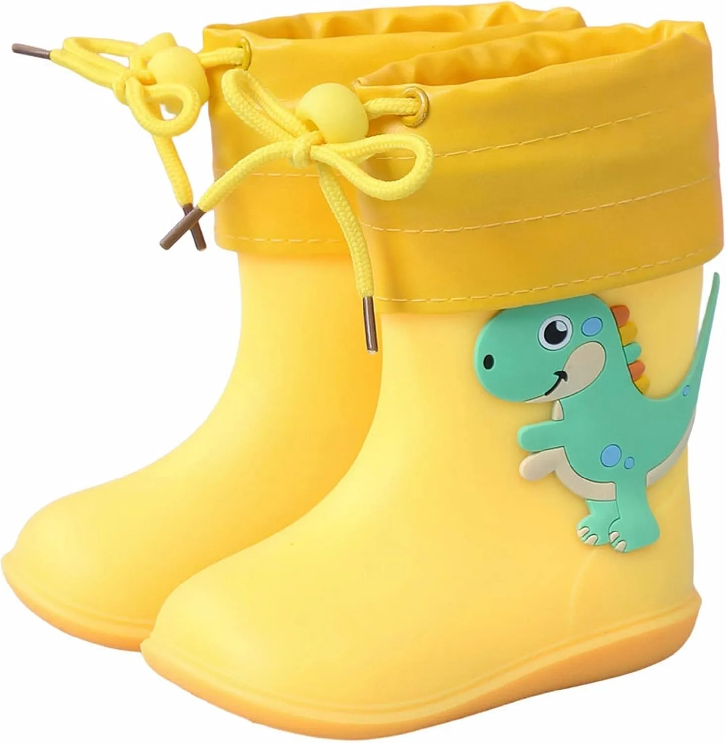 Toddler Rain Boots Waterproof Rubber Boots Kids Dinosaur Rain Boots for Girls Boys,Unisex-Child Outdoor Newborn Booties