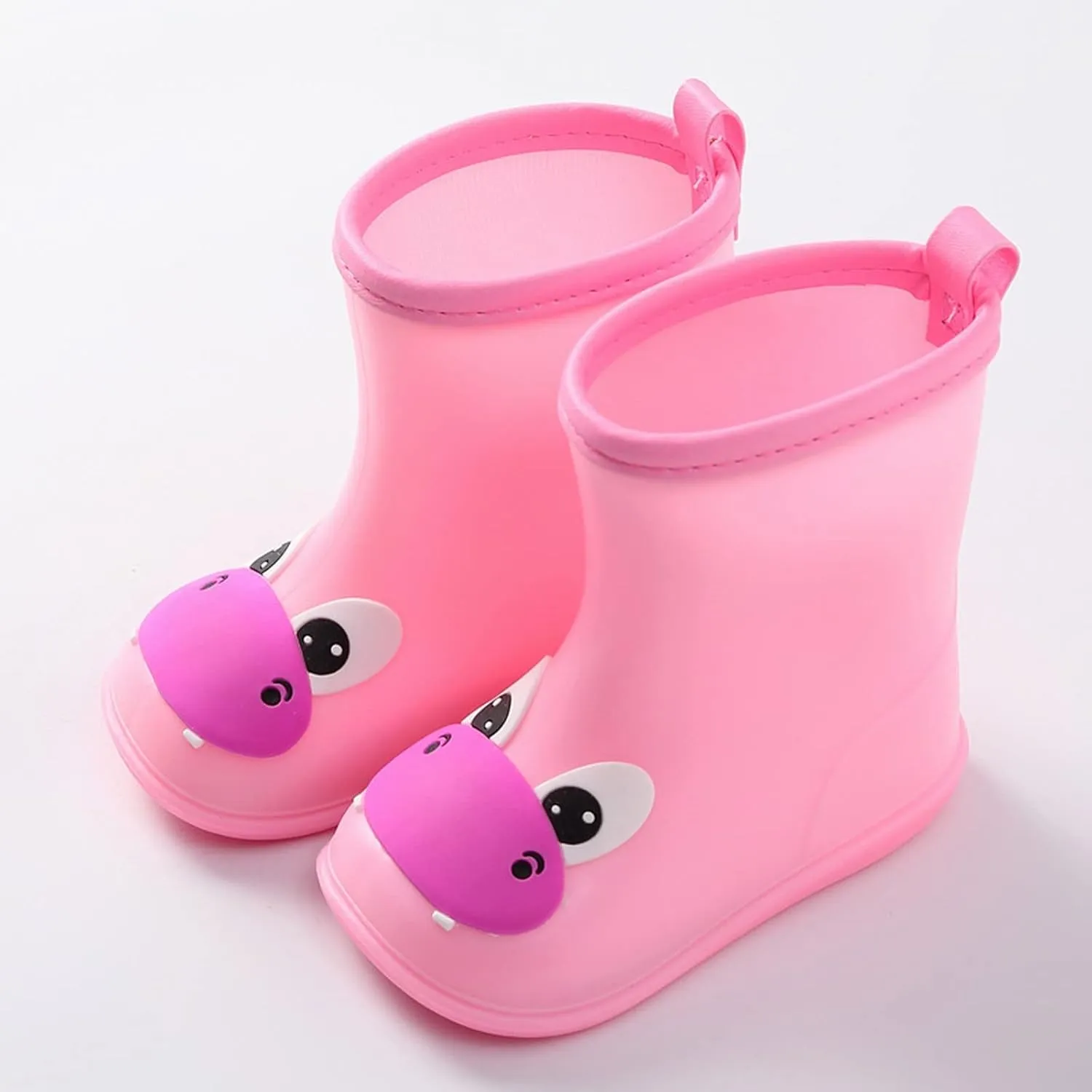 Toddler Water Proof Rain Shoe Hippo Cartoon Character Rain Shoes Children's Rain Shoes Boys And Girls Water