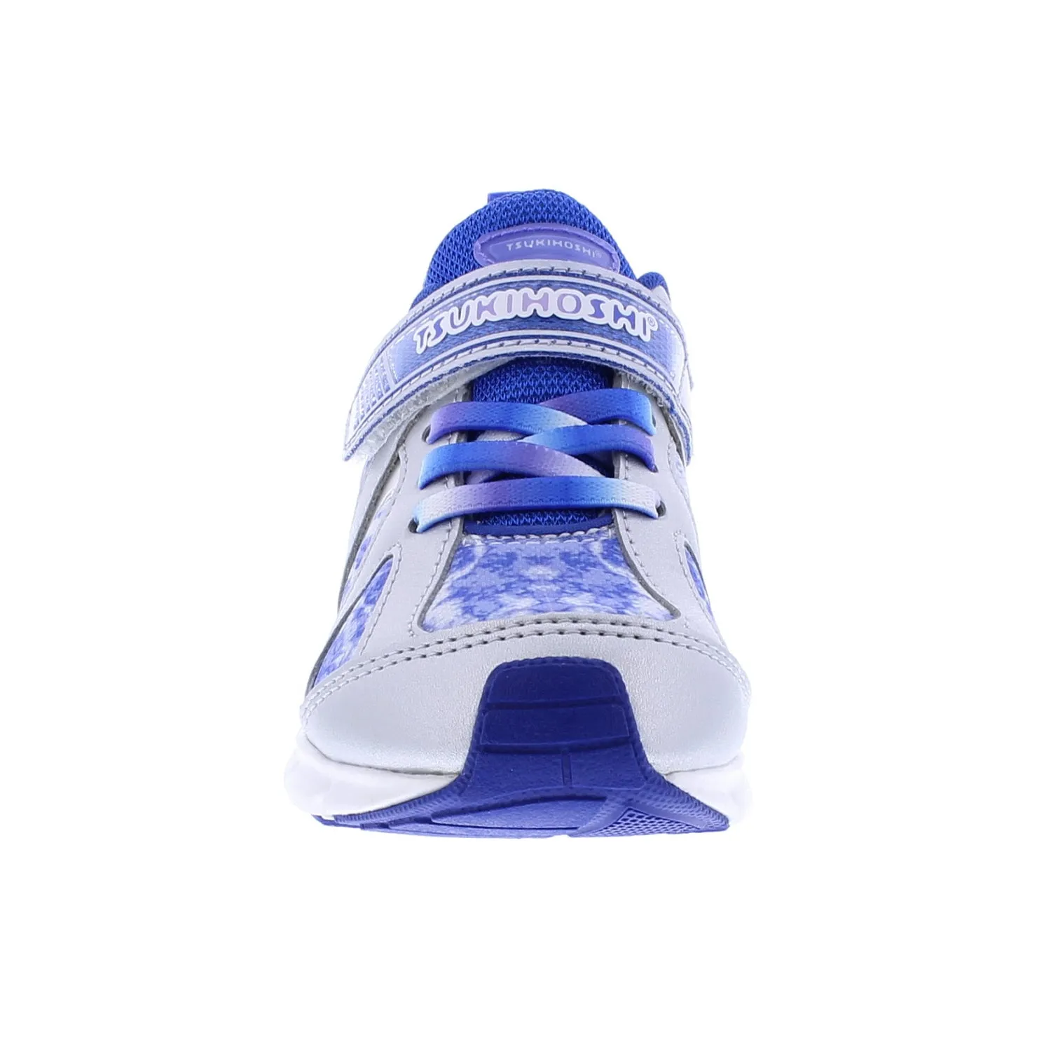 Tsukihoshi Rainbow | Silver/Blue Kids Sneakers