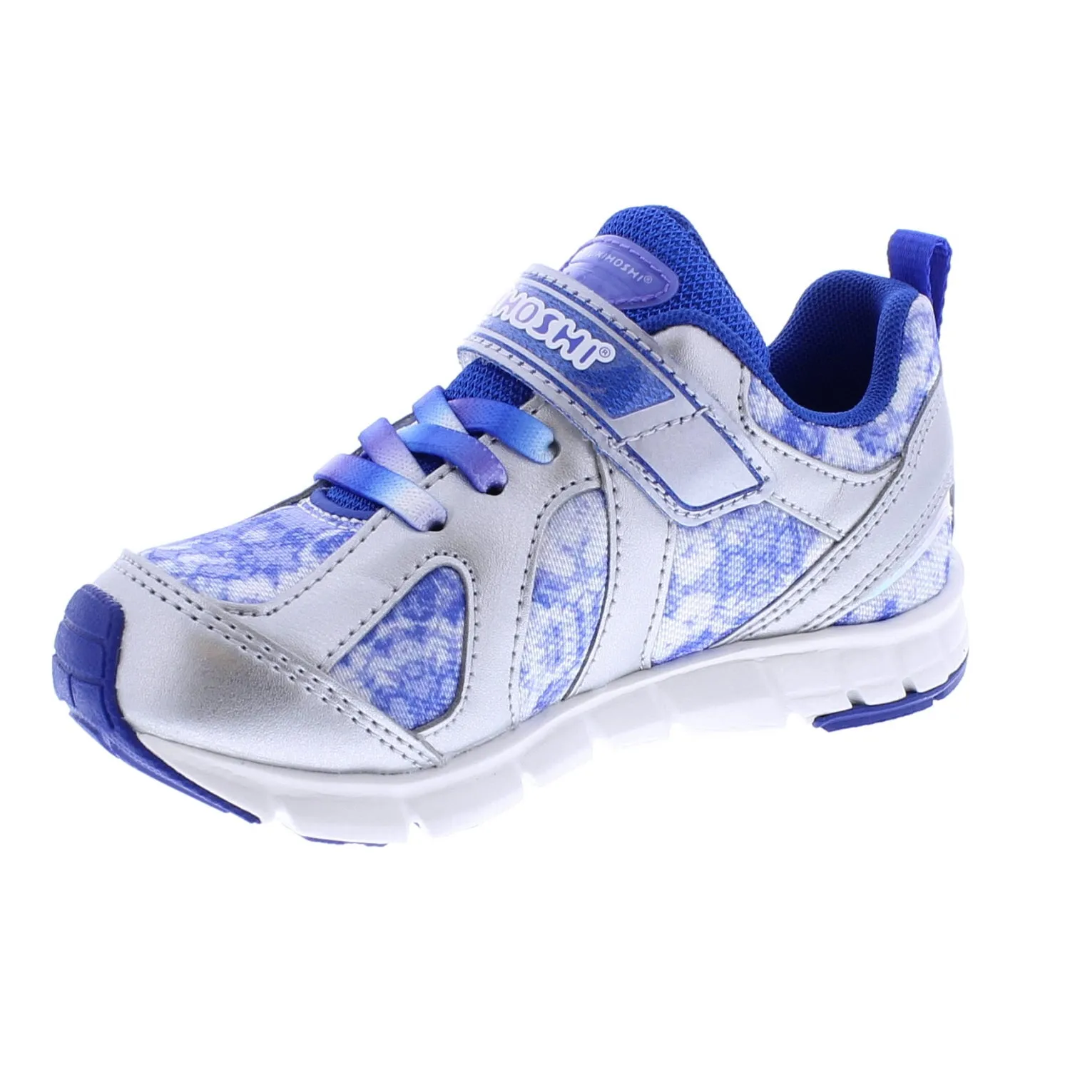 Tsukihoshi Rainbow | Silver/Blue Kids Sneakers