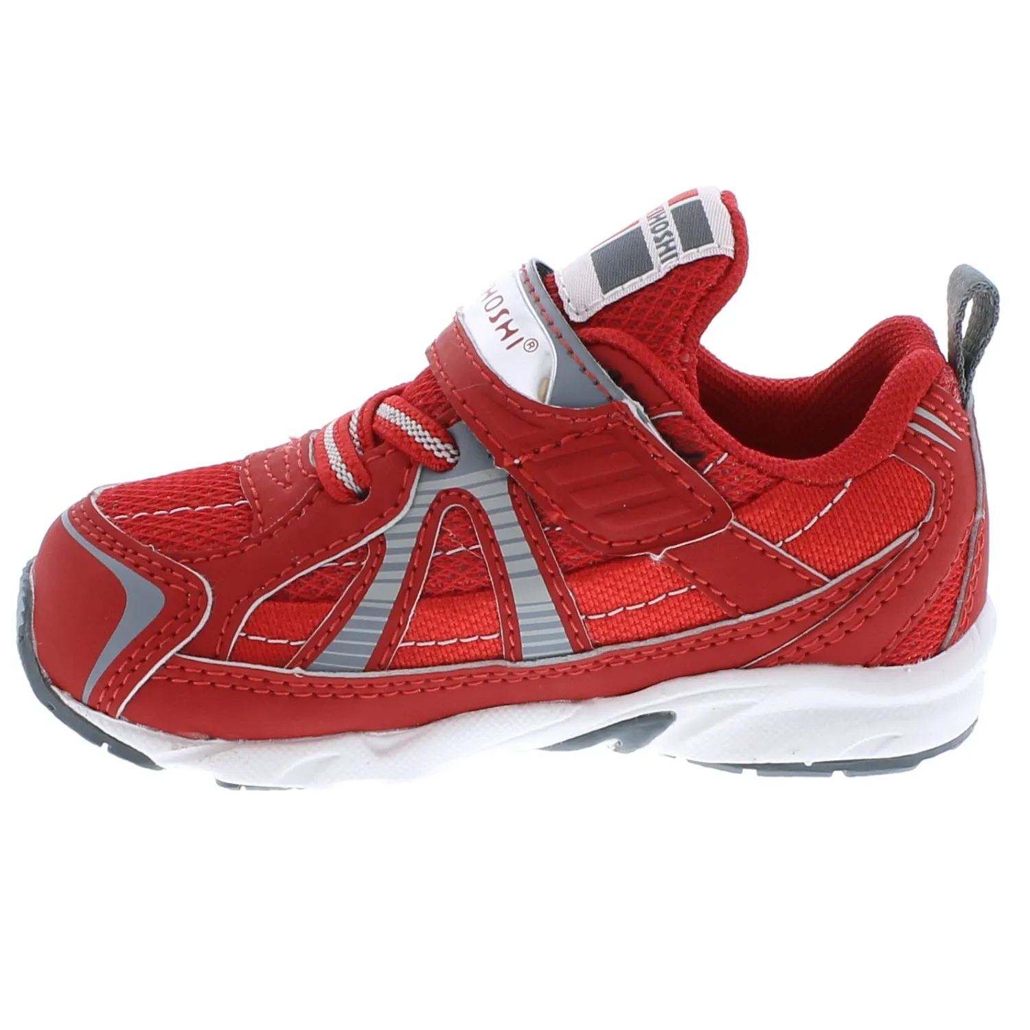 Tsukihoshi Storm | Red/Grey Baby Sneakers