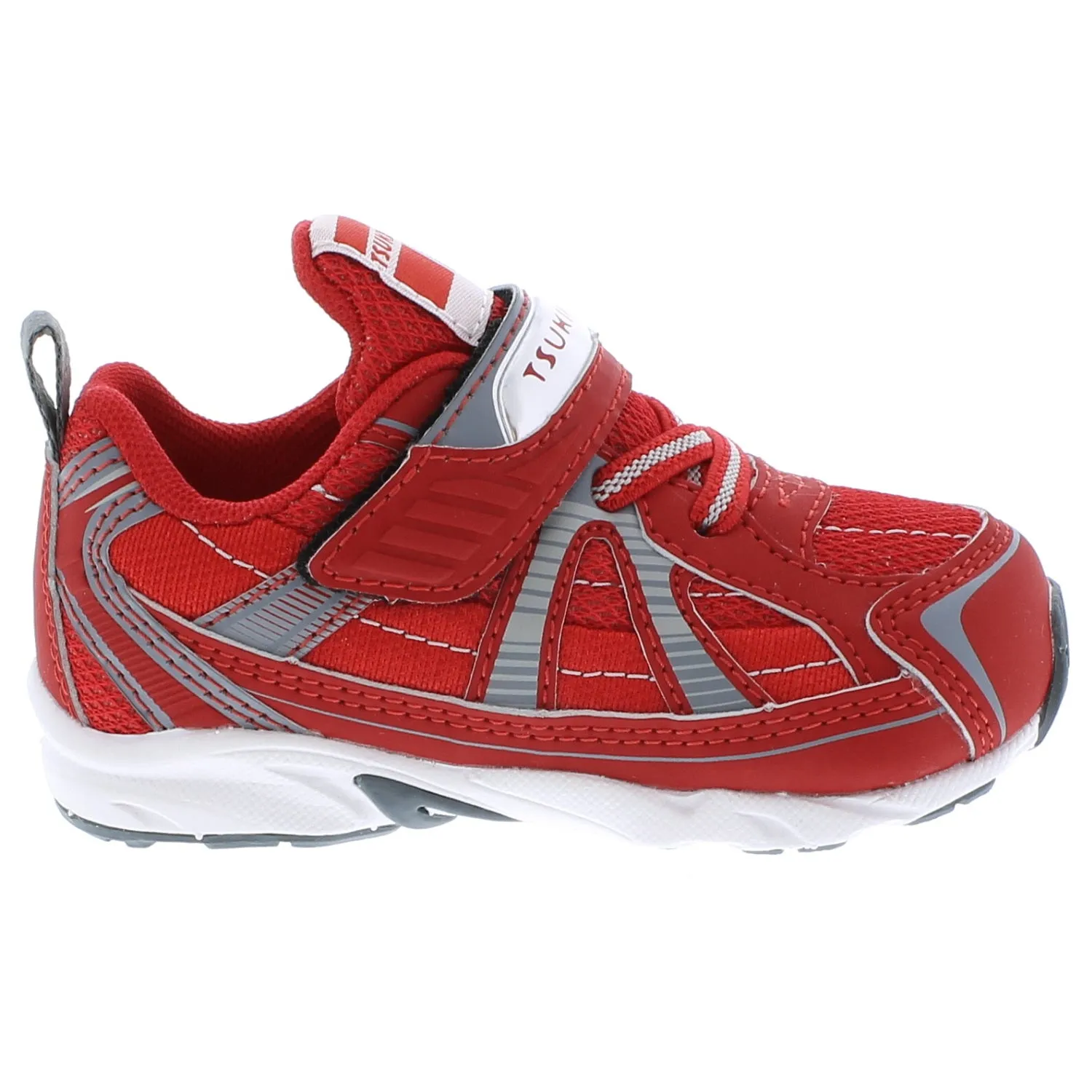 Tsukihoshi Storm | Red/Grey Baby Sneakers