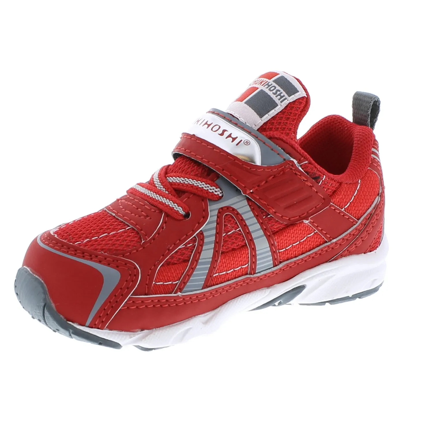 Tsukihoshi Storm | Red/Grey Baby Sneakers