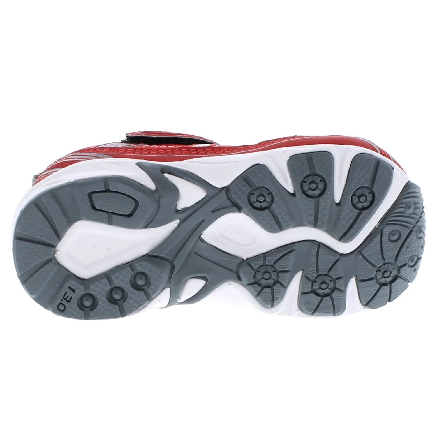 Tsukihoshi Storm | Red/Grey Baby Sneakers