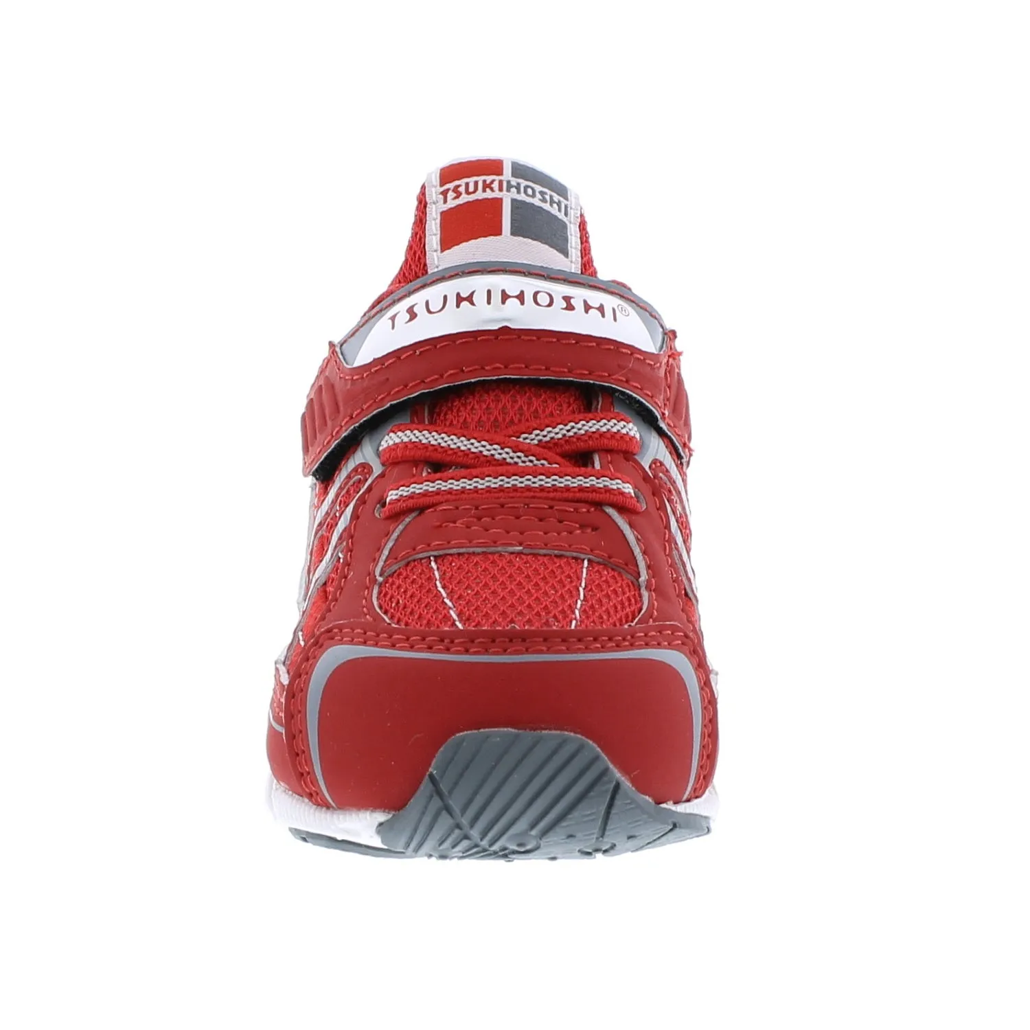 Tsukihoshi Storm | Red/Grey Baby Sneakers