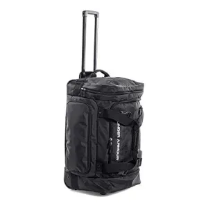 Under Armour Road Game XL Wheeled Duffle Bag, Black (001)/White, One Size