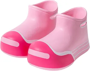 Unisex-Child Rain Boots Boys Girls Cute Short Rain Boots Waterproof Non Slip Water Boots Toddler Kids Baby Booties