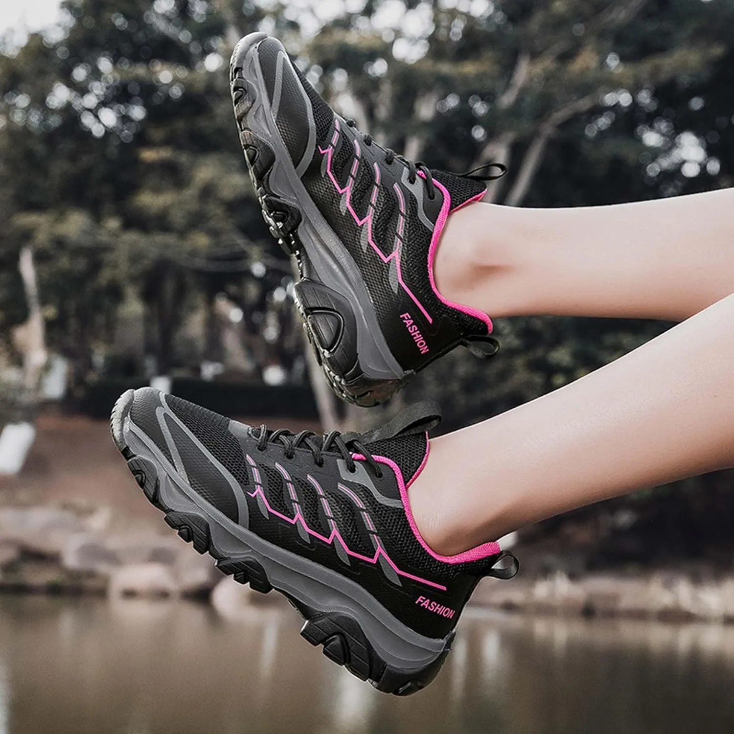 Unisex Mid Top Mountaineering Shoes Men's Shoes Women's Shoes Damping Stable Hiking Shoes Non Slip Wear-Resistant Climbing Shoes