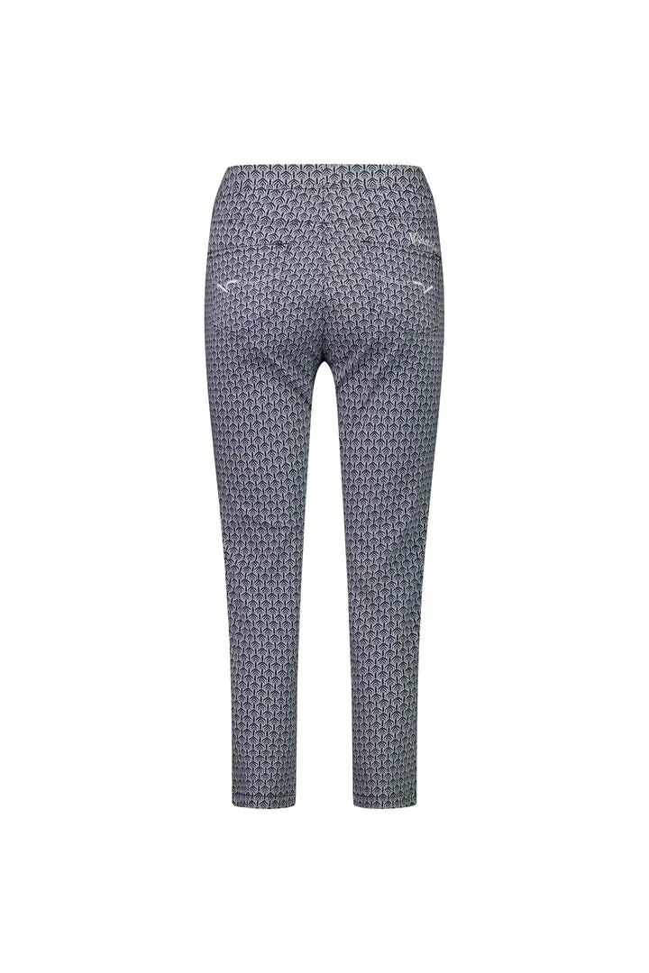 Vassalli - Skinny Leg 7/8 Length Lightweight Pull On - Chevron