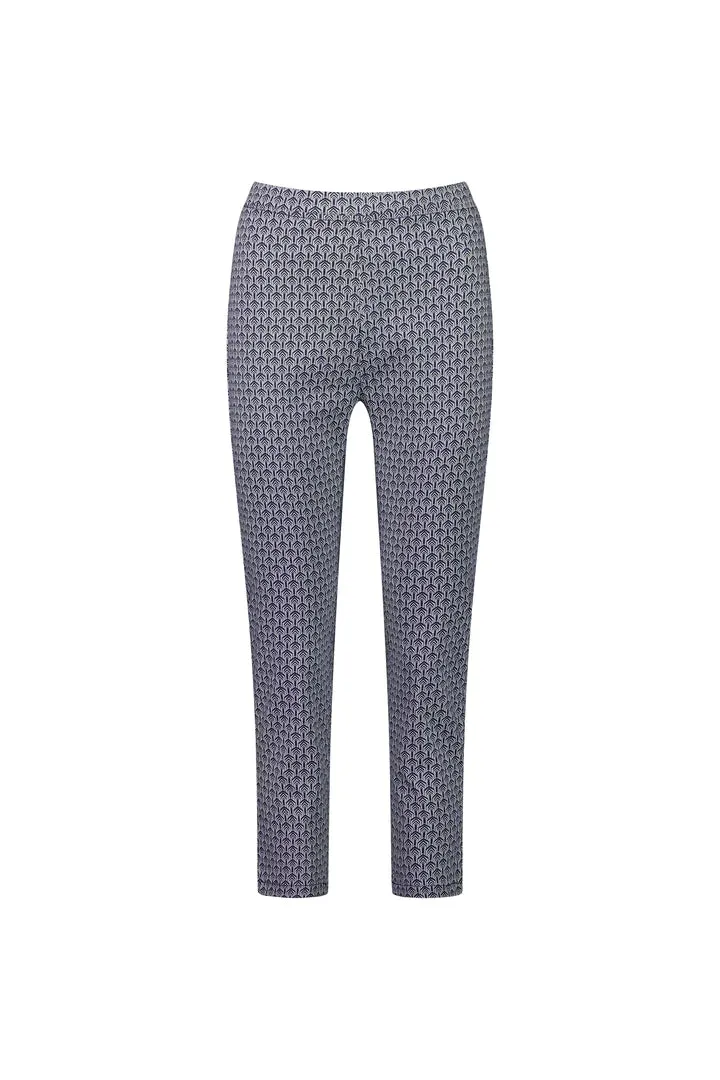 Vassalli - Skinny Leg 7/8 Length Lightweight Pull On - Chevron
