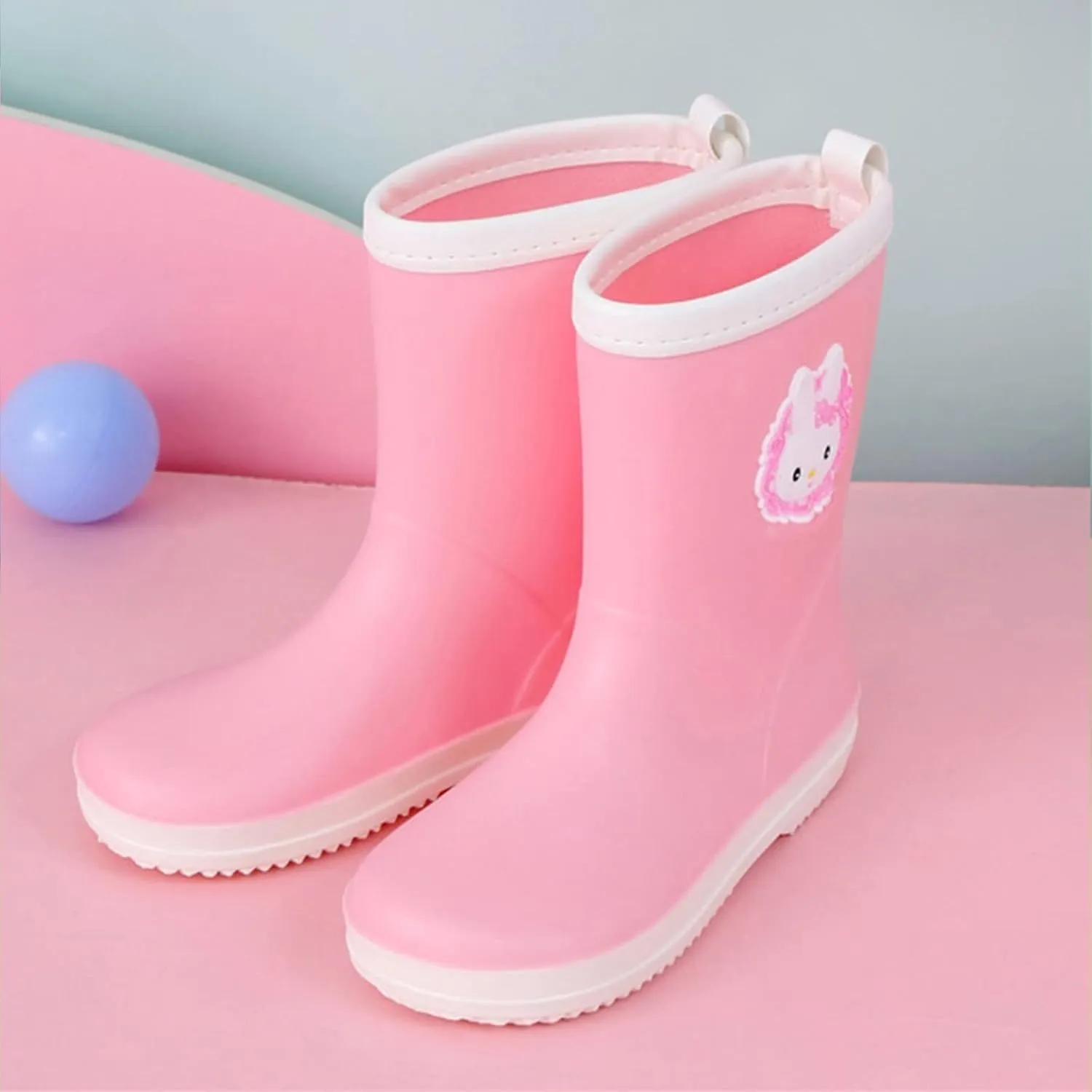 Water Proof Rain Shoe for Children Rabbit Cartoon Character Rain Shoes Children's Rain Shoes Boys Girls Water