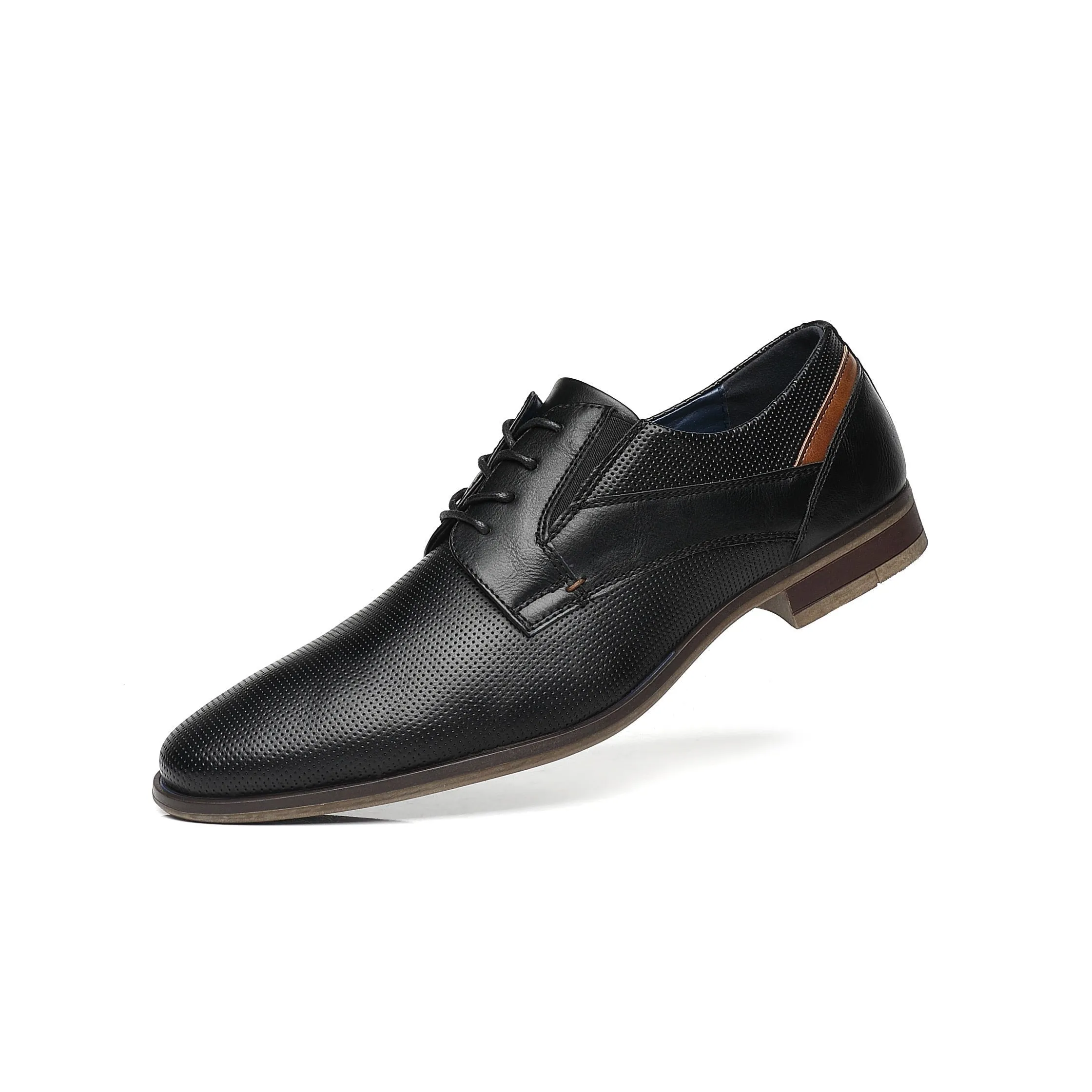 West Louis Men's Classic Leather Business Casual Oxford Shoes