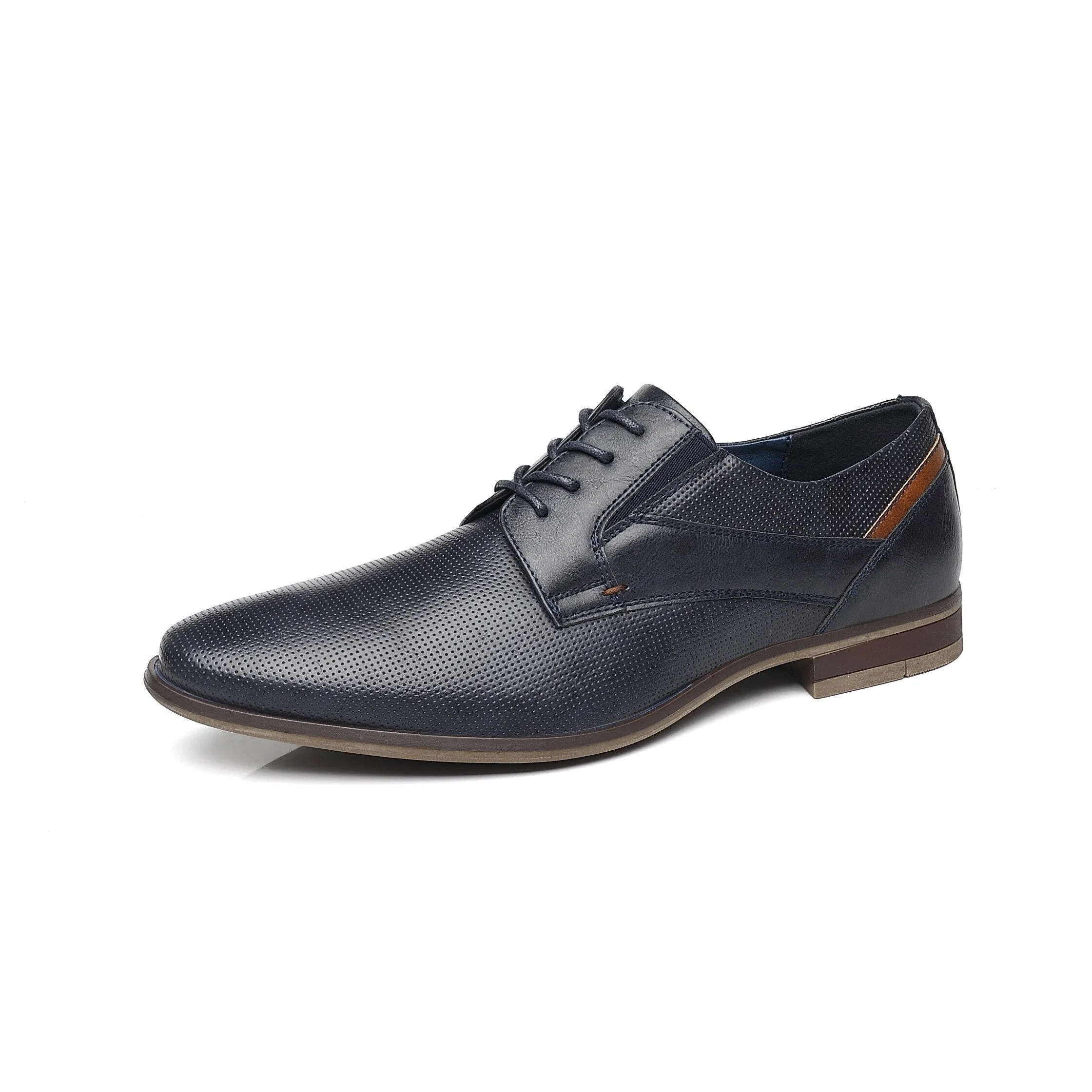 West Louis Men's Classic Leather Business Casual Oxford Shoes