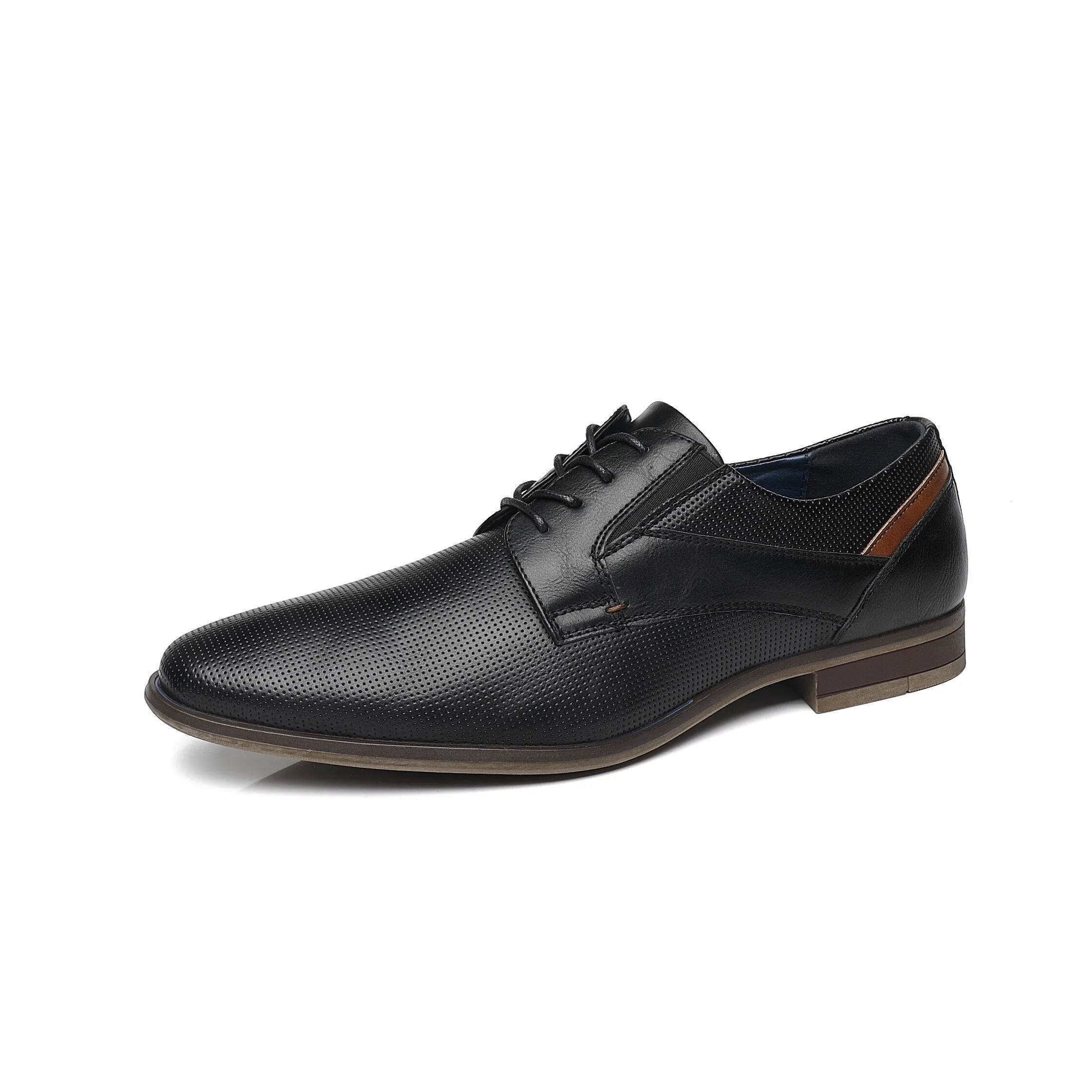 West Louis Men's Classic Leather Business Casual Oxford Shoes