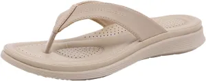 Women's Arch Support Flip Flops Comfortable Thong Sandals Orthopedic Sandals for Women Wide Width