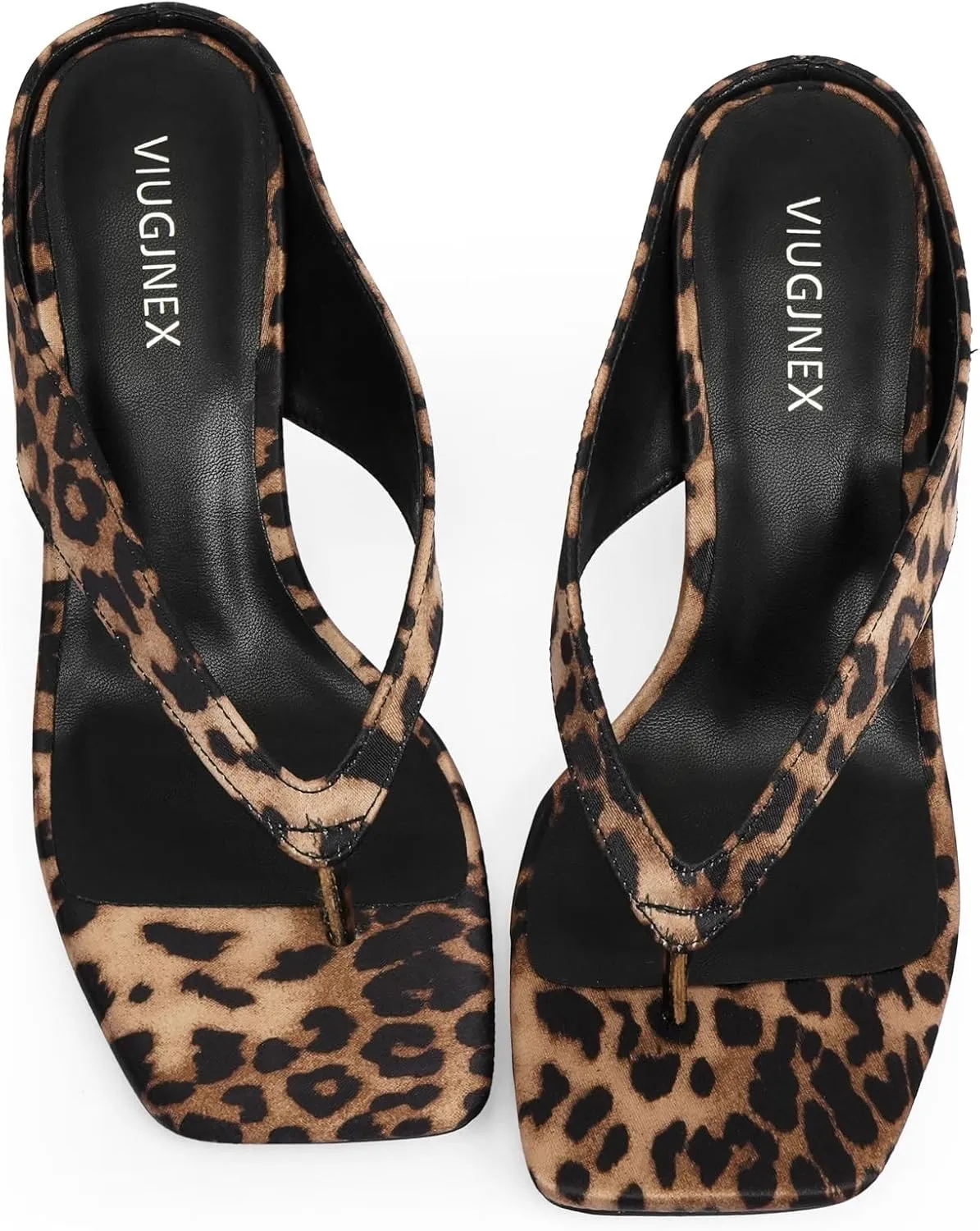 Women??s Kitten Heels Flip Flops Slip On Open Toe Low Heels Thong Square Slide Summer Fashion Party Heeled Dressy Sandals for Women