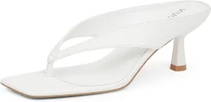 Women??s Kitten Heels Flip Flops Slip On Open Toe Low Heels Thong Square Slide Summer Fashion Party Heeled Dressy Sandals for Women